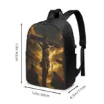 Jesus Christus Kreuz-Rucksack aus Polyester – weitere Produktansicht
