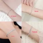 SMYOUE Moissanit Tennisarmband – Premium-Detail