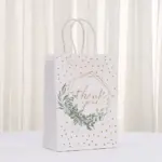 boomcool Geschenktüte Motiv 441-3 mit grünem Zweigkranz unter dem Thank-you-Aufdruck