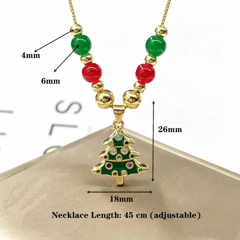 Chelsea Weihnachtskette – 45 cm verstellbar, Beispielanhänger 26 x 18 mm
